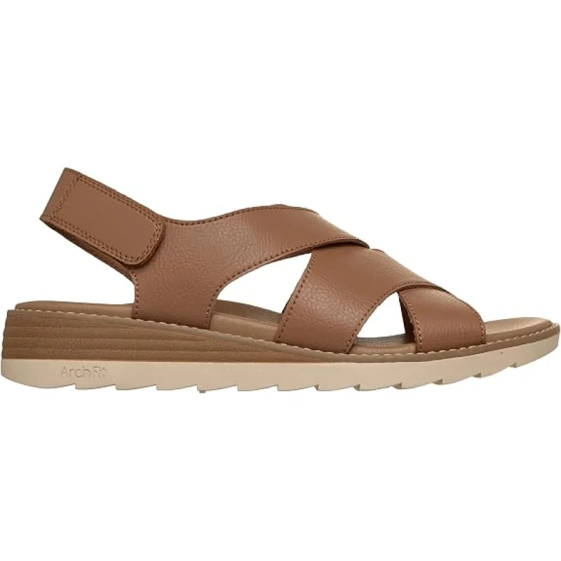 Skechers Women's Bobs Arch Fit Oasis - Cozy Crosser (Tan) Size 11