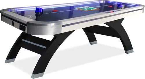 Slap Shot Air Hockey Table 7 ft Game Table for Adults Light Up – Full Size Arcade Style Air Powered Indoor LED Hockey Table for Game Room