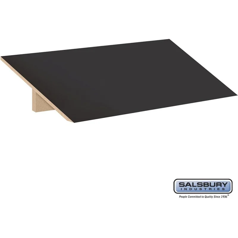 Sloping Hood - for 12" Wide - 18 Inch Deep Designer Wood Locker - 3 Wide by Salsbury Black