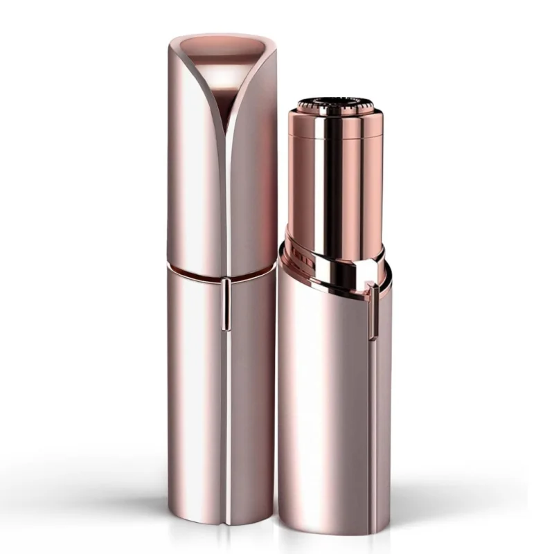 Smooth Skin | Facial Hair Remover with Precision Trimming | Portable Device for Gentle Hair Removal Rose Gold