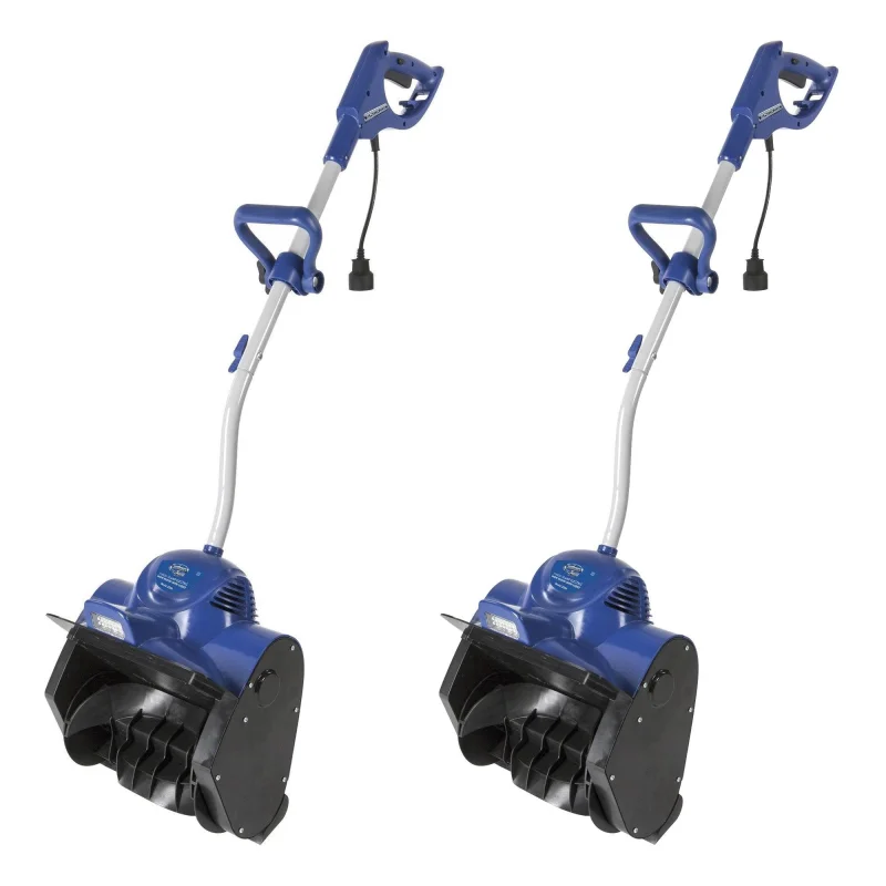 Snow Joe 11 Inch 10 Amp Motor Corded Electric Snow Shovel w Headlights (2 Pack)
