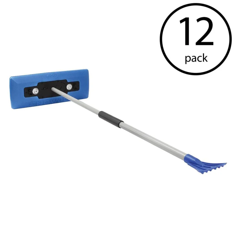 Snow Joe Illum-n-Broom LED Lighted 4-in-1 Snow Broom and Ice Scraper (12 Pack)