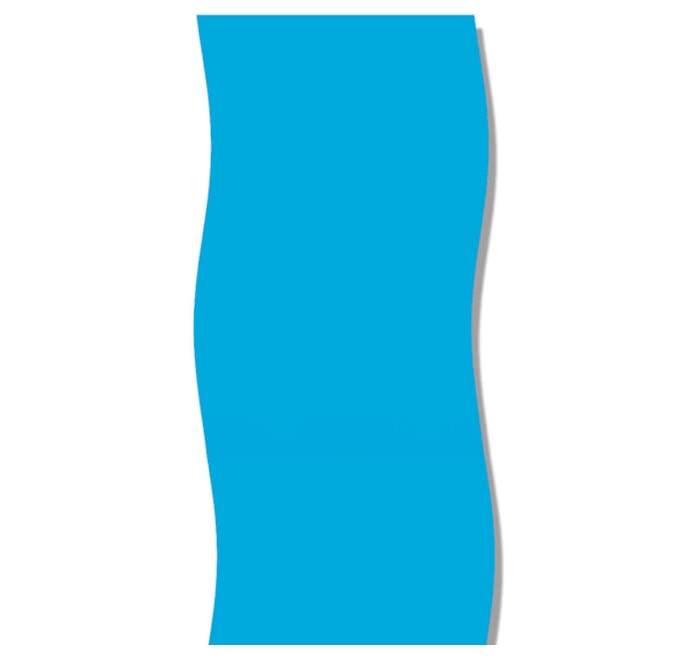 Swimline 24' Round All Blue Overlap Liner, 48-52" Depth, Standard Gauge