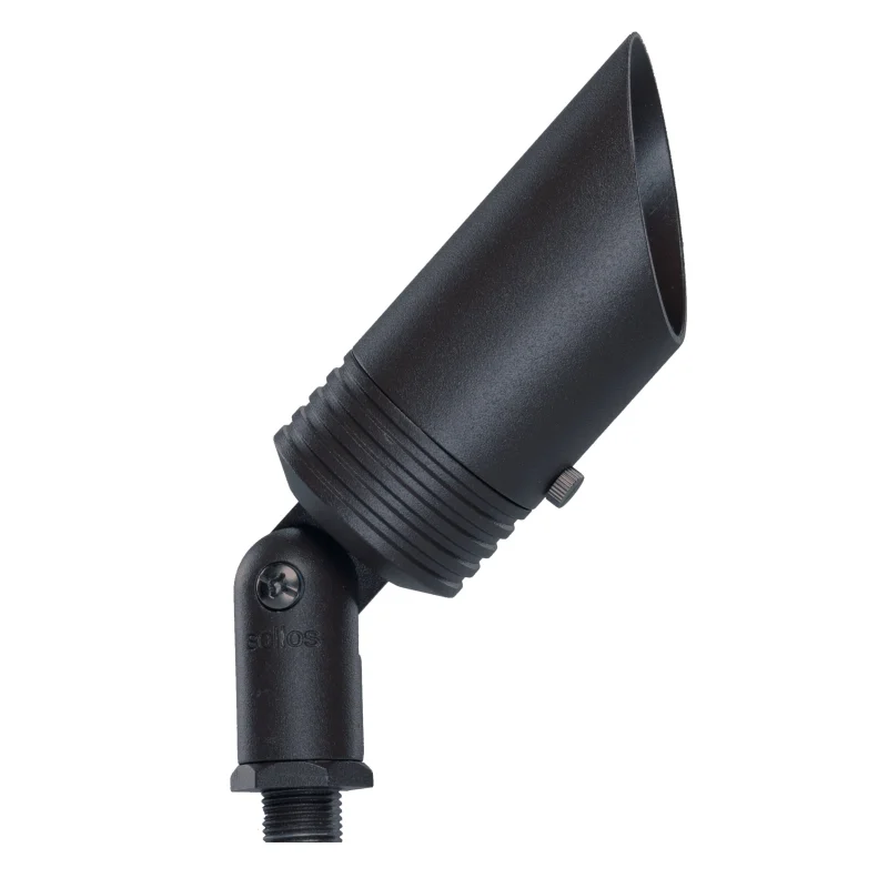 Sollos | 921362S | 6.5" Contemporary Bullet Light-Textured Black- 12V -With 20W Equiv IP65 MR16 LED, 2700K (7-10 day lead time)
