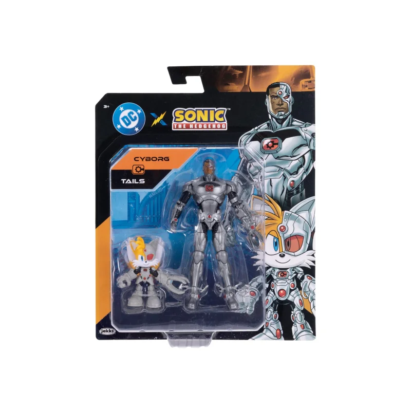 Sonic The Hedgehog Deluxe Action Figures - Tails & Cyborg 6 Inch Collectibles