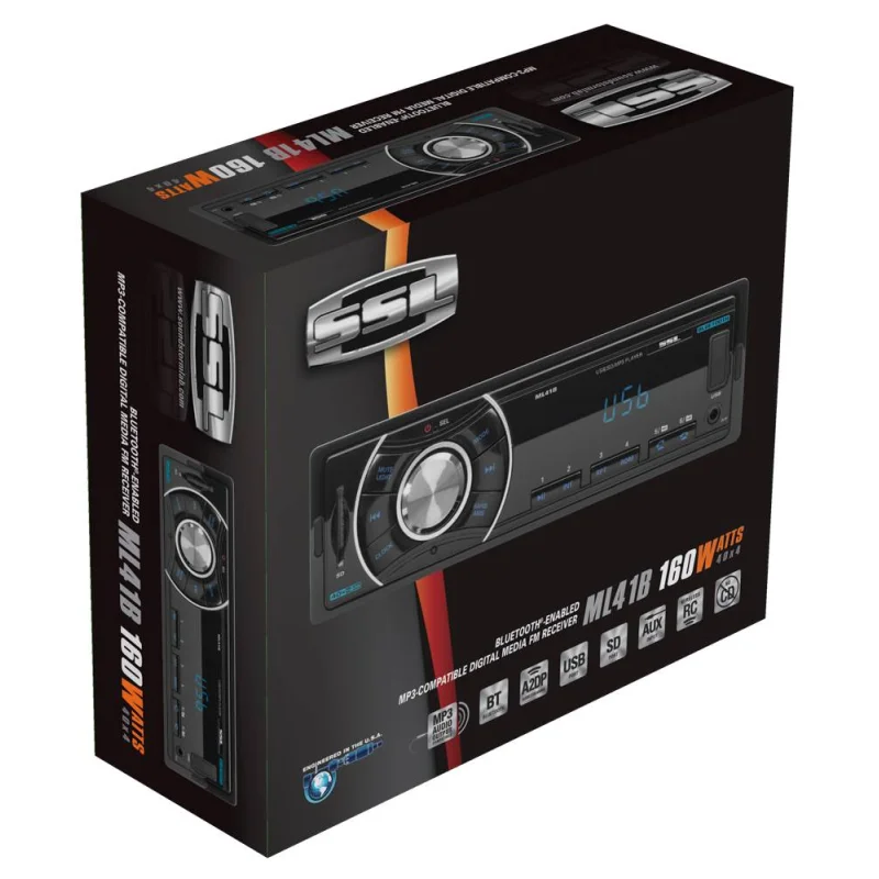 Soundstorm SSL Bluetooth Wireless Single Din Digital Media Car Receiver | ML41B