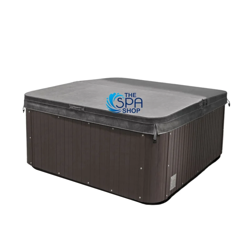 Spa Cover 2100X2100 Radius:300mm Skirt:100mm Charcoal Grey