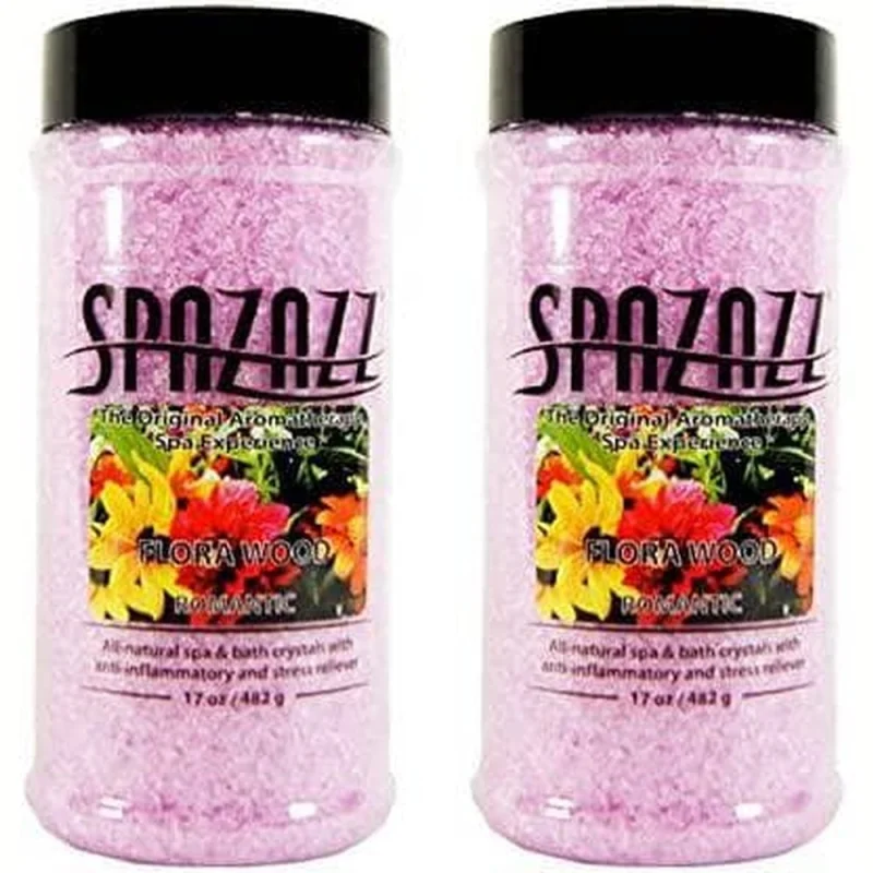 Spazazz Aromatherapy Spa and Bath Crystals - Flora Wood 17oz (2 Pack) Flora Wood - 2pk