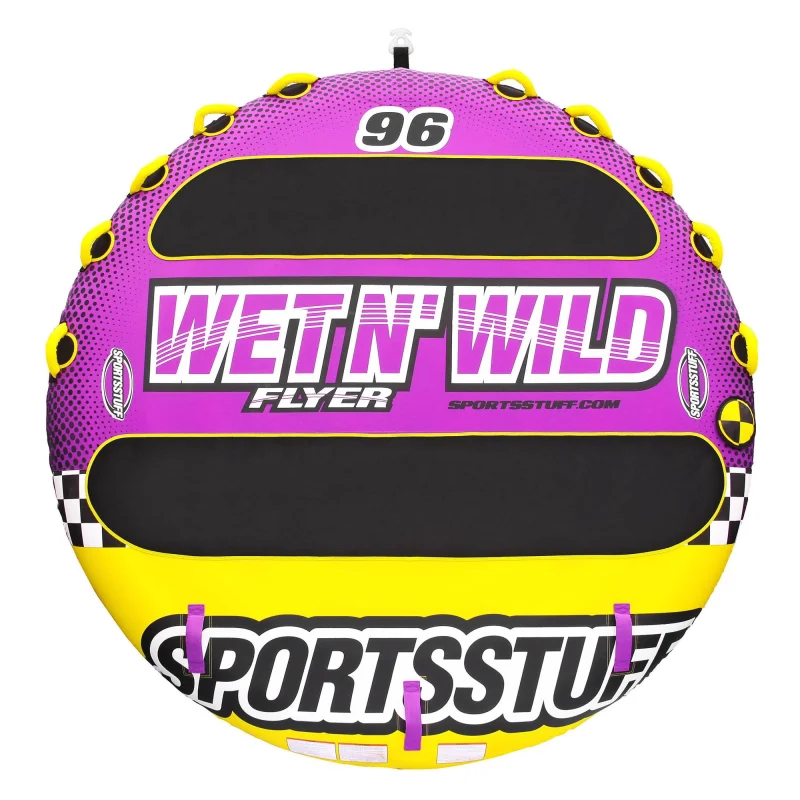 Sportsstuff 53-1671 Wet N' Wild Flyer Quadruple Rider Deck Towable Tube