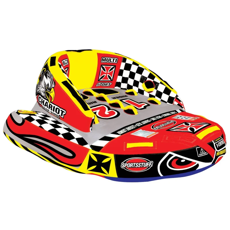 SPORTSSTUFF 53-1780 Chariot Warbird 2 Double Rider Towable Inflatable Water Tube