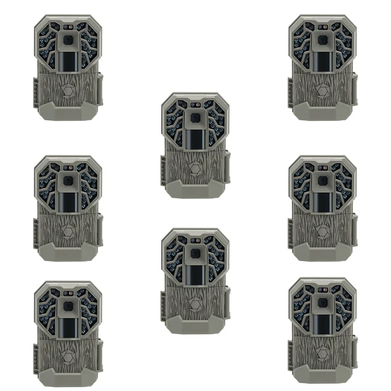 Stealth Cam G34 Pro 12MP 4 Resolution HD Video 80' Range Game Camera (8 Pack)