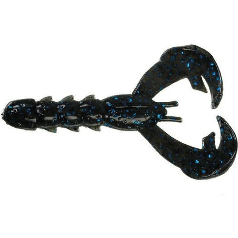 Strike King Rage Craw Baby 3 (Black Blue Flake)