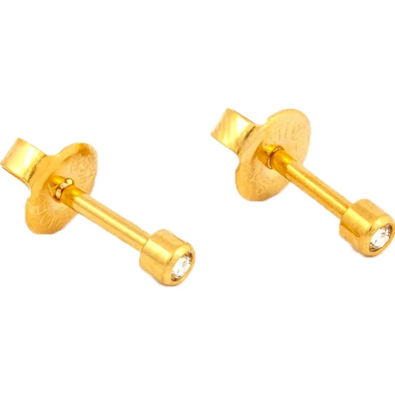 Studex Gold Plated Bezel Set Mini April