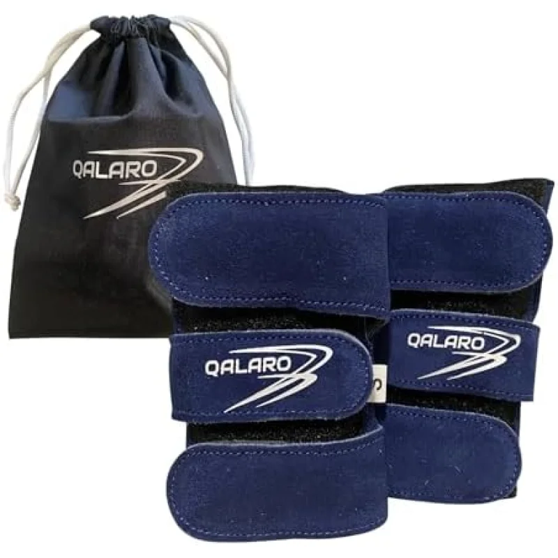 Suede Wrist Supports (Pair) with Bag | Gymnastics, Acrobatics, Cheer Adjustable Wrist Guards | Wrist Injury Prevention | Wrist Support Brace Hand Wraps
