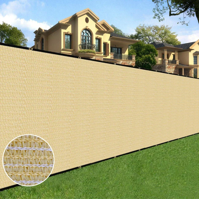 Sunnyglade 4 feet x 100 feet Privacy Screen Fence Heavy Duty Fencing Mesh Shade Net Cover for Wall Garden Yard Backyard (Black, 4 ft X 100 ft)
