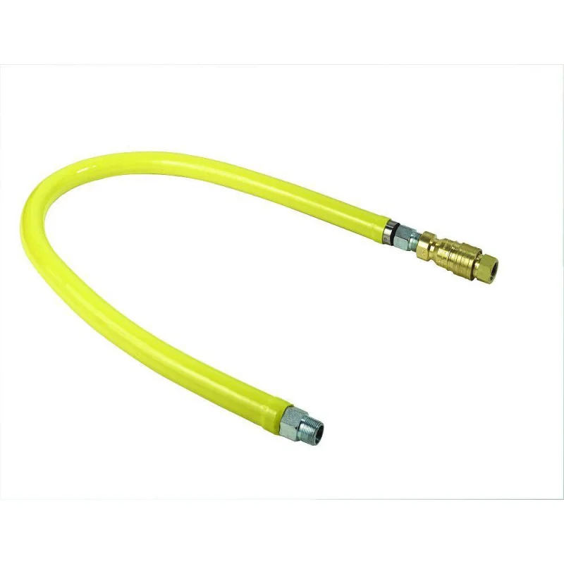 T&S Brass HG-4D-72 Safe-T-Link Gas Hose, Quick Disconnect to FreeSpin, 3/4 NPT x 72"L