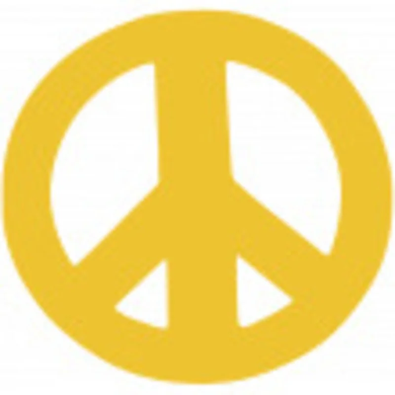 Tanning Body Stickers - Peace Sign / 1,000 per Roll