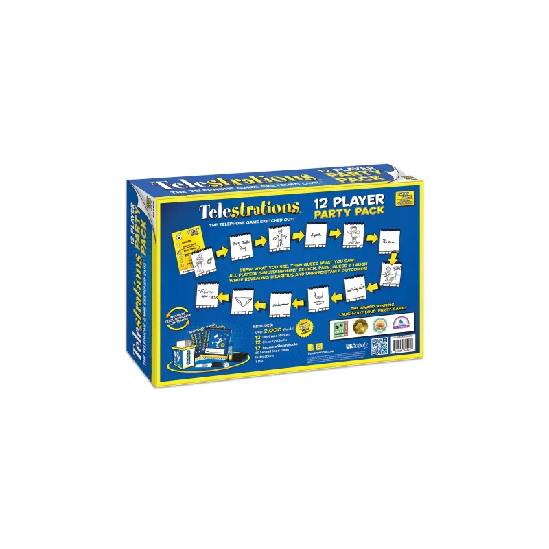 Telestrations 12 Player Party Pack Drawing Game