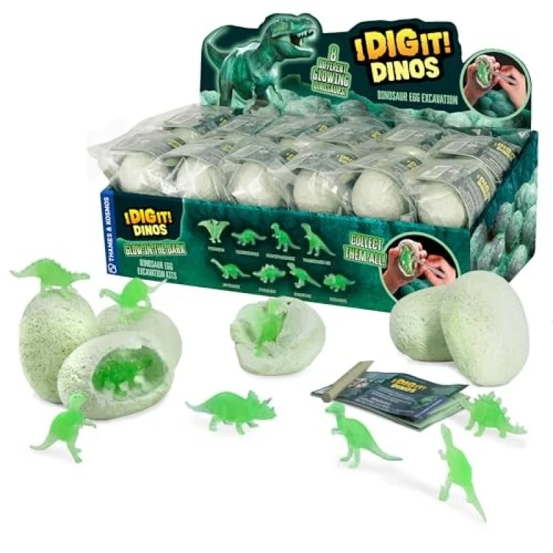 Thames & Kosmos I Dig It! Glow-in-the-Dark Dinosaur Egg Excavation (1 egg per purchase)