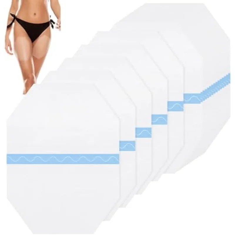 Timgle 50 Pcs Thigh Lift Tape Invisible Waterproof 8 x 6 in Sagging Loose Skin Lifting Cellulite Adhesive Transparent Body Octagon Tape for Women Leg Inner Thighs
