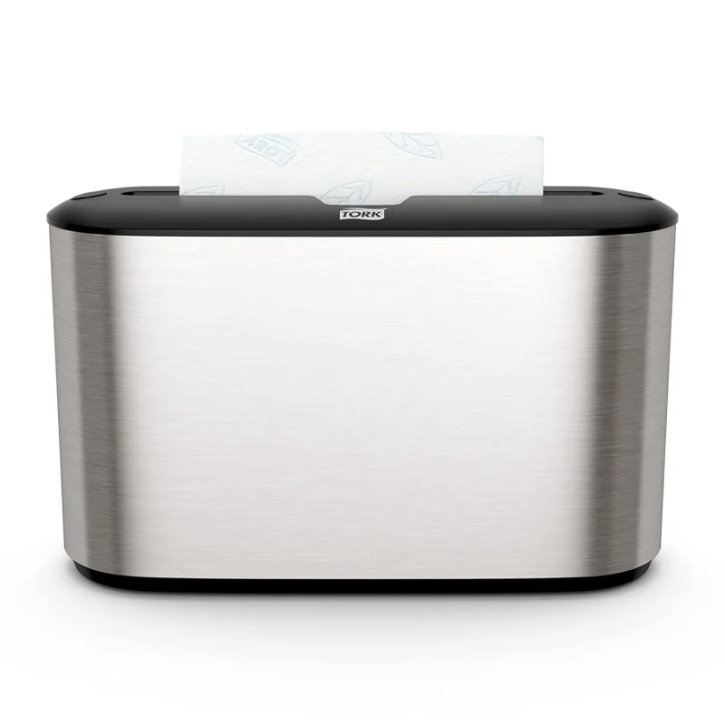 Tork Xpress Stainless Steel Paper Towel Dispenser Compact Design, Fits H2 Hand Towels, Ideal for Home Use Single Unit (302030)
