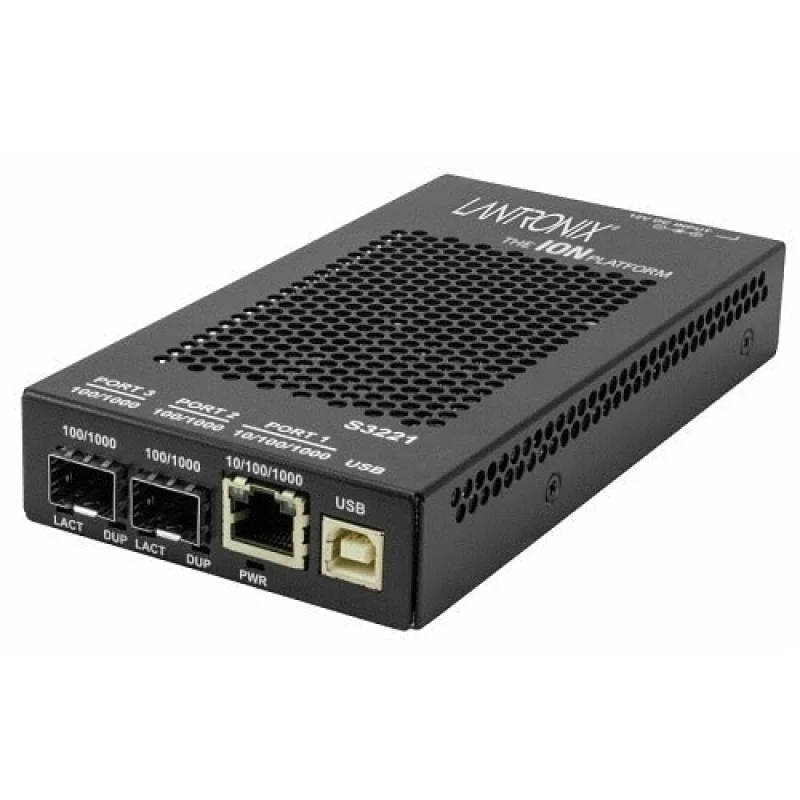 Transition Networks S3221-1040-T-UK Dual Sfp Media Converter