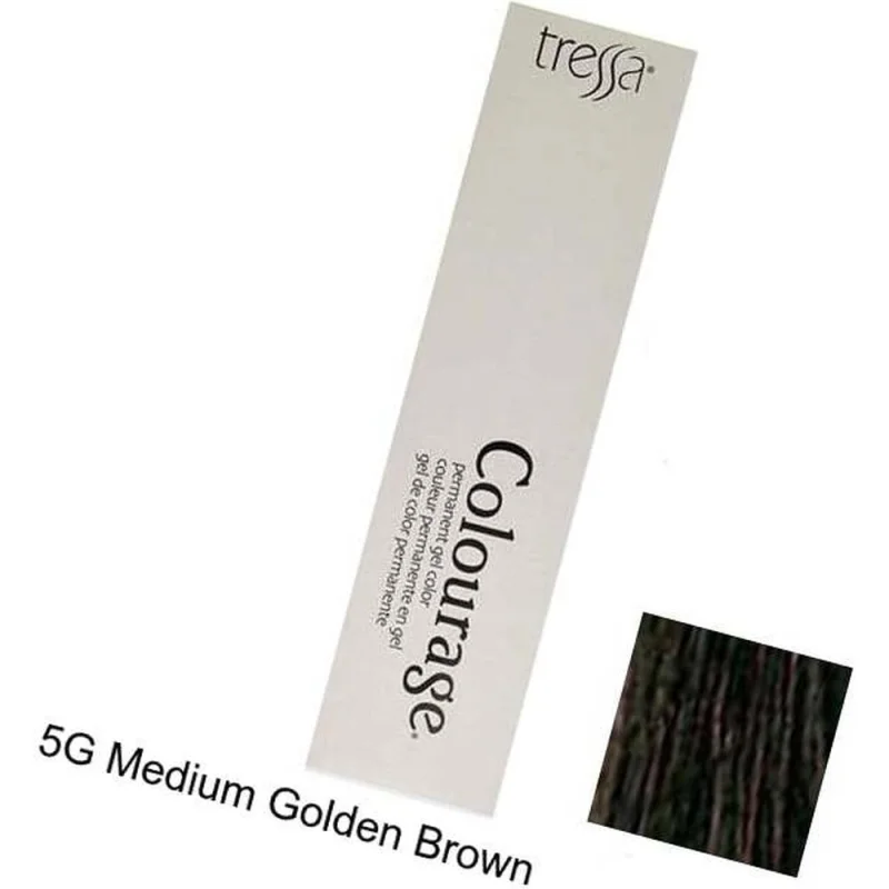 Tressa Colourage Permanent Gel Color - 5G Medium Golden Brown / 2 oz.