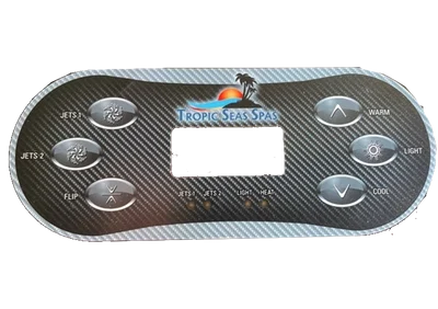 Tropic Seas Control Panel Overlay 6 Buttons 11-1505-08