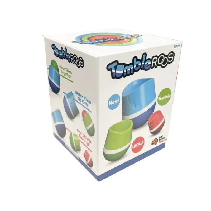 TumbleRoo Wobbly Nesting Toys - Colorful Trio Set
