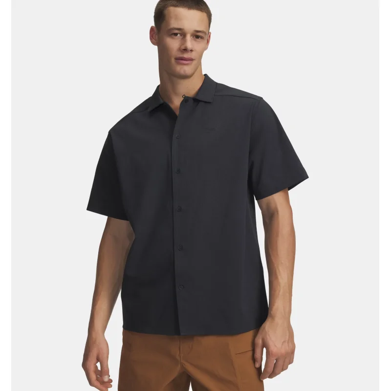 Under Armour Explor Airvent Woven Men's Short Sleeve (Anthracite) Size XL