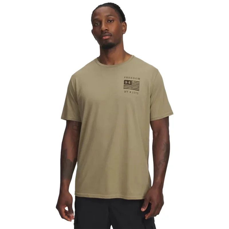 Under Armour Freedom By 1775 Skull T-Shirt (Tan) Size XL