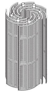 Full Set of Grids for PacFab (Pentair) FNS & FNS Plus 48 Sq. Ft. DE Filter (24in. tall) (FS-2004)
