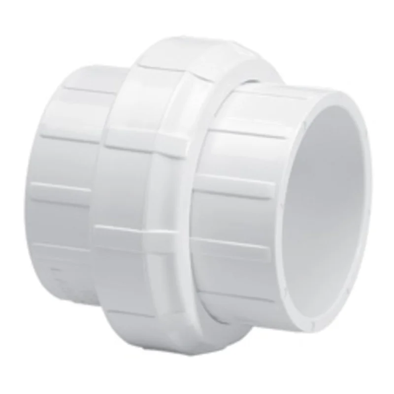 Union Slip Fitting 2 Inch White PVC Schedule 40 O Ring Type | Poolz | 2IN