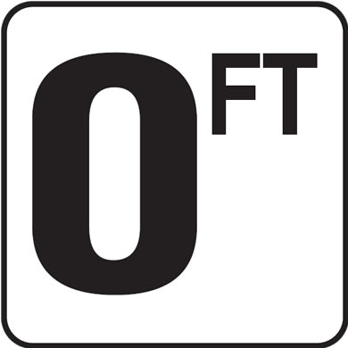 Inlays 0 with FT 6x6 Stick-On, 4" Numbers, Vinyl