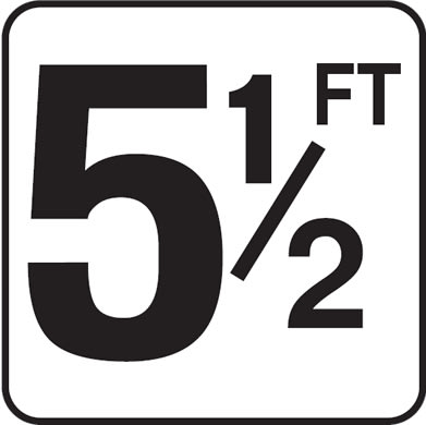 Inlays 5-1/2 with FT 6x6 Stick-On, 4" Numbers, Vinyl