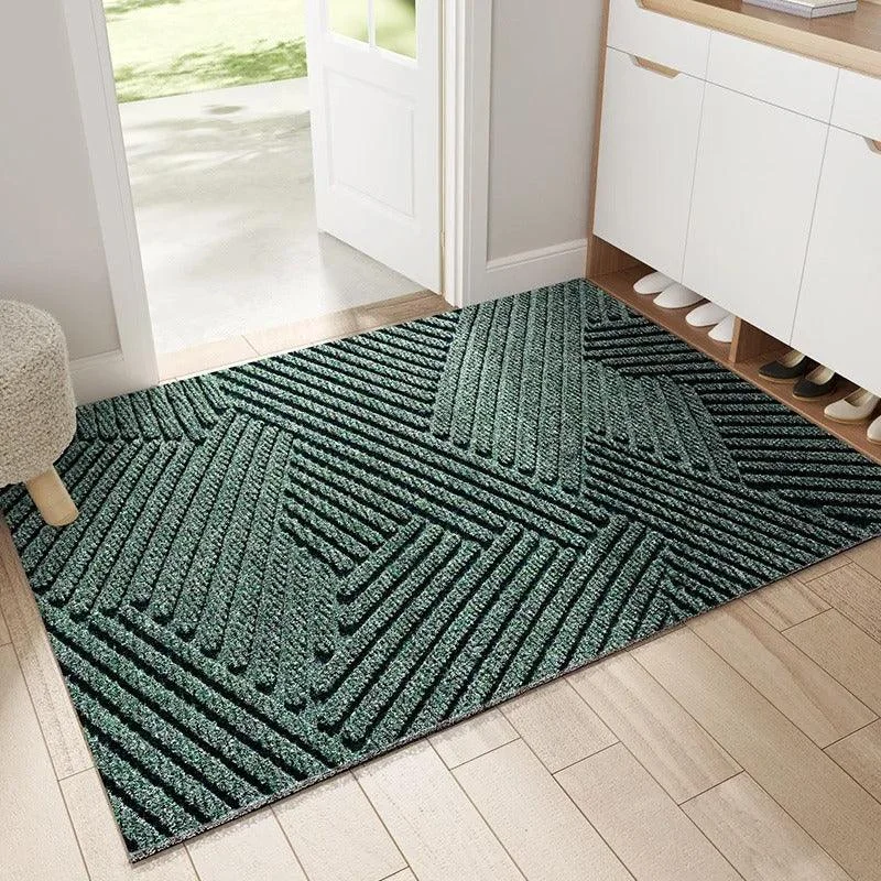 Vepine Nordic Doormat | Non-Slip Front Door Mat with Sand Catcher | Stylish Outdoor Protection for Clean Entryways Green