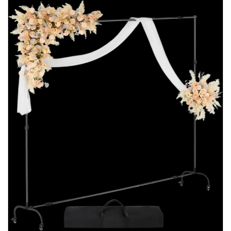 Vevor Backdrop Stand 7' x 10' Adjustable Rolling Photo Background Kit New
