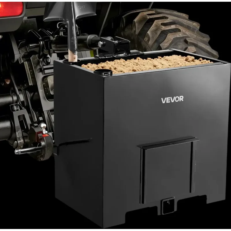 Vevor Ballast Box 3-Point Category 1 Tractor Attachment 800 lbs 5 ft Black New