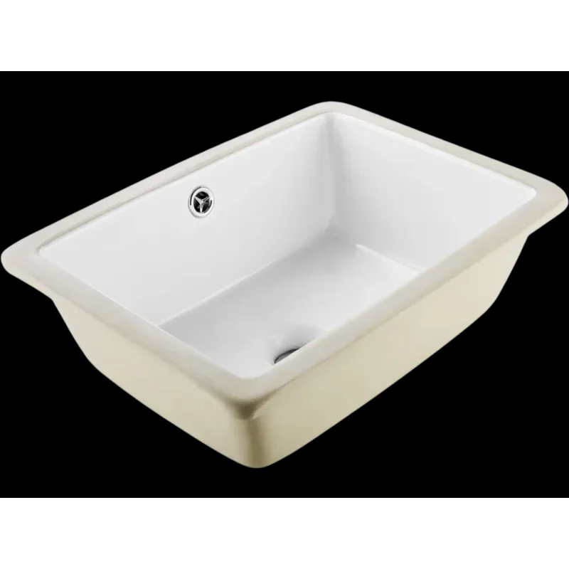 Vevor Bathroom Sink Rectangular White Ceramic Undermount Vanity Basin 15.75" x 12.01" New