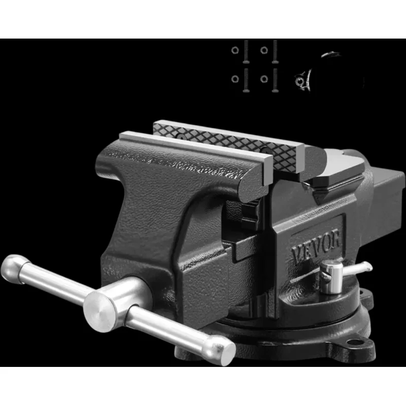 Vevor Bench Vise Heavy Duty 4" Jaw Width Swivel Base with Anvil New