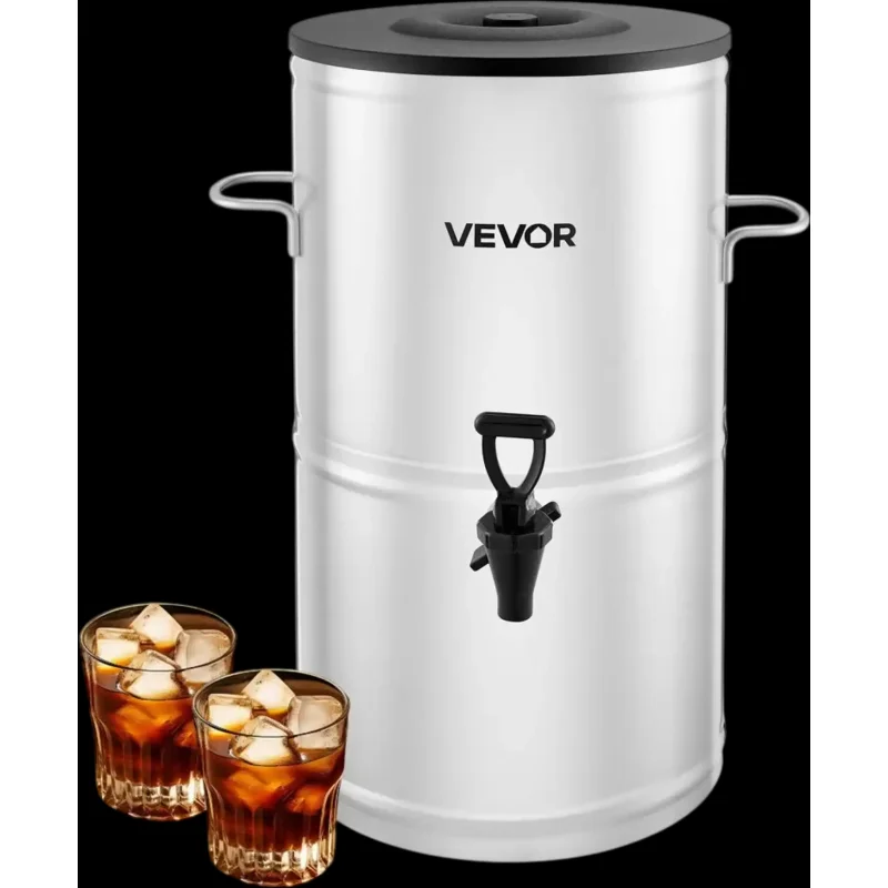 Vevor Beverage Dispenser Commercial Iced Tea 4 Gal Stainless Steel New