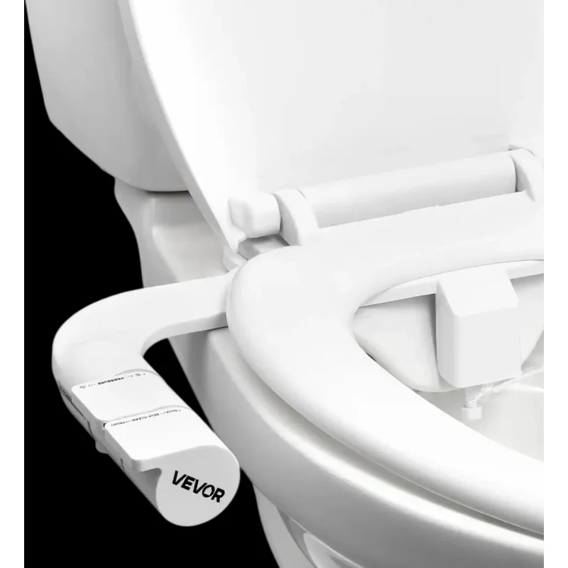 Vevor Bidet Attachment Self-Cleaning Dual Nozzles Adjustable Pressure Toilet Seat Attachment New