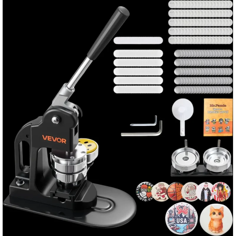 Vevor Button Maker Machine 2.25" Pin Press Kit New