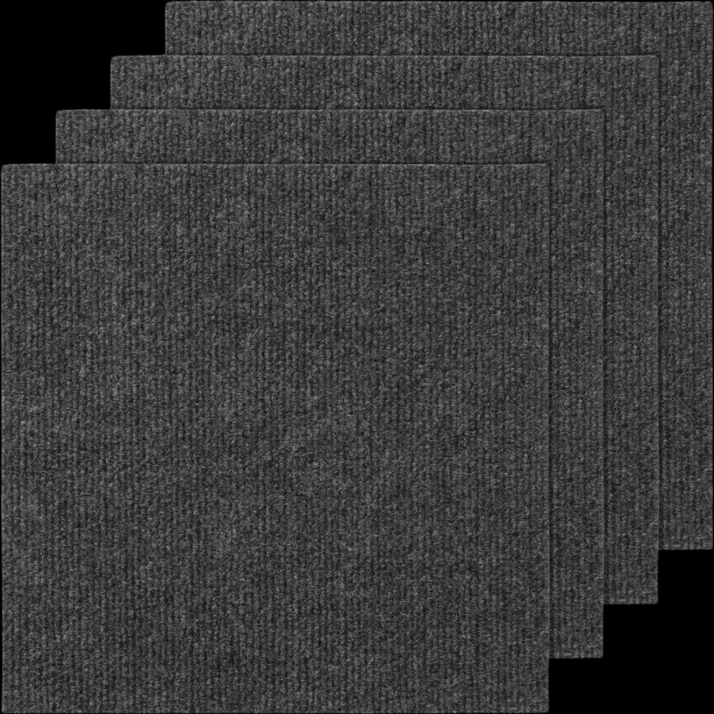 Vevor Carpet Tiles Peel and Stick 12" x 12" Self-Adhesive Dark Gray 12-Pack New