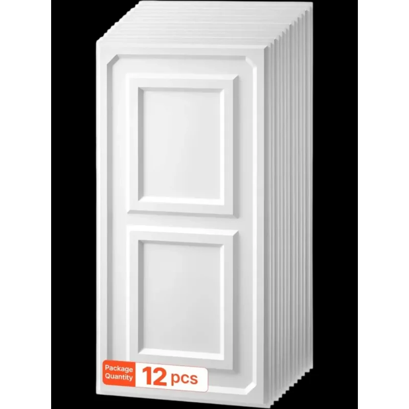 Vevor Ceiling Tiles 24" x 48" White 3D Textured PVC Drop Grid Panels 12-Pack New