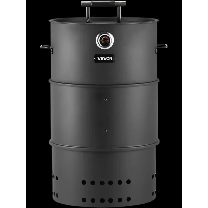 Vevor Charcoal Smoker Grill 18.5" Barrel BBQ Outdoor Barbecue New