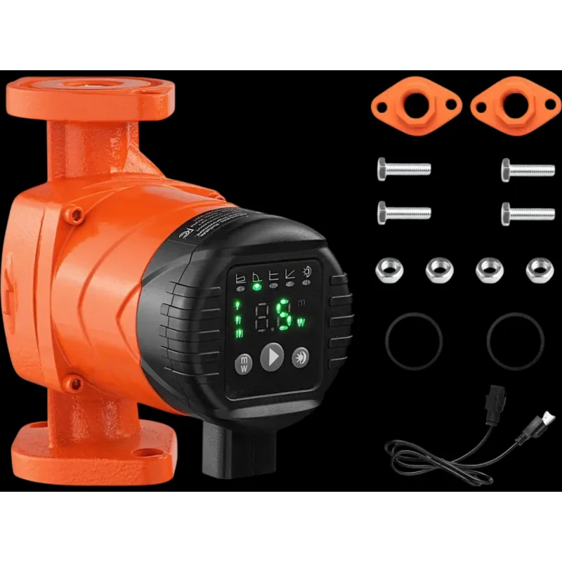 Vevor Circulator Pump 16 GPM Cast Iron Hot Water Recirculating 20' 120V New