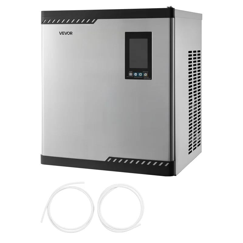 VEVOR Commercial Ice Maker Machine - Head, 300 Lbs/Day Stainless Steel Ice Machine with Scheduled Ice-Making, Self-Cleaning, Adjustable Thickness, Ideal for Restaurant Bar Cafe Hotel - Head Only