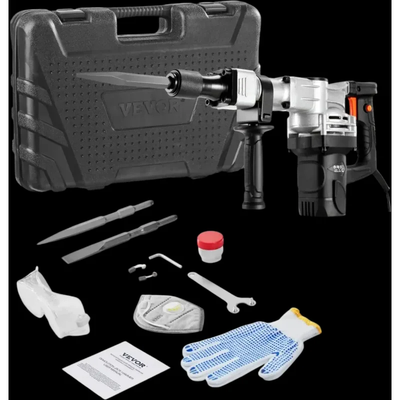 Vevor Demolition Jack Hammer 1400W Electric Concrete Breaker New