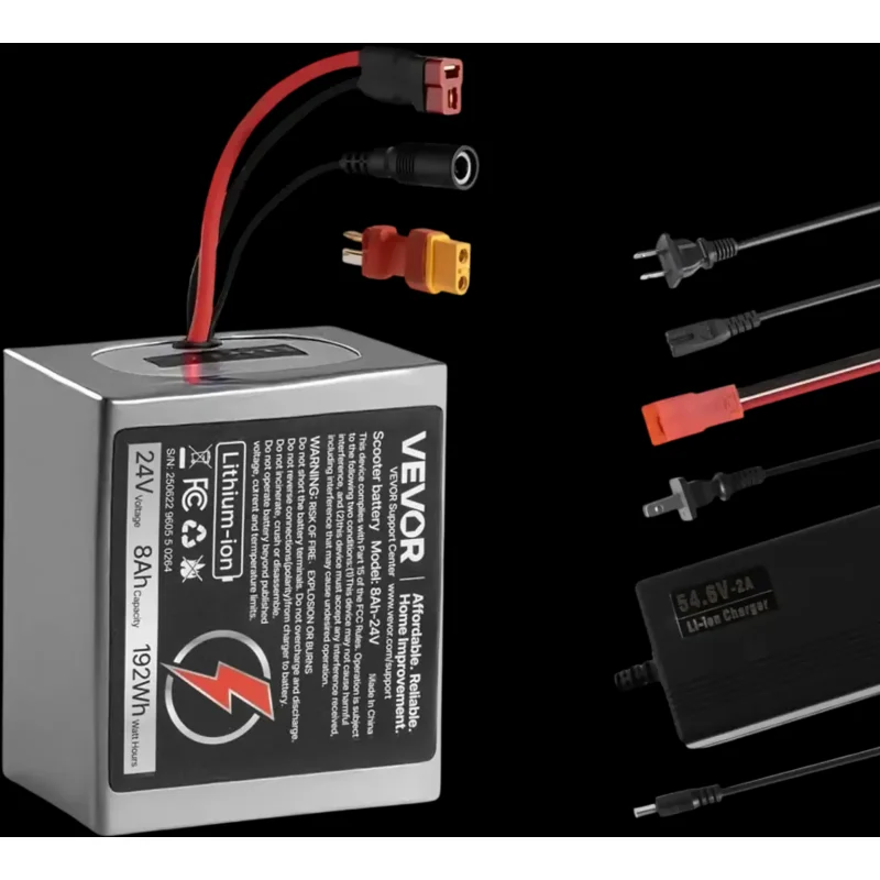 Vevor Electric Scooter Battery 24V 8Ah Lithium Battery Pack New